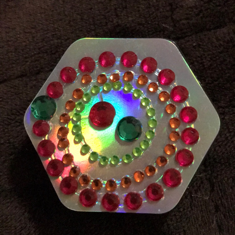 Rhinestone phone grip